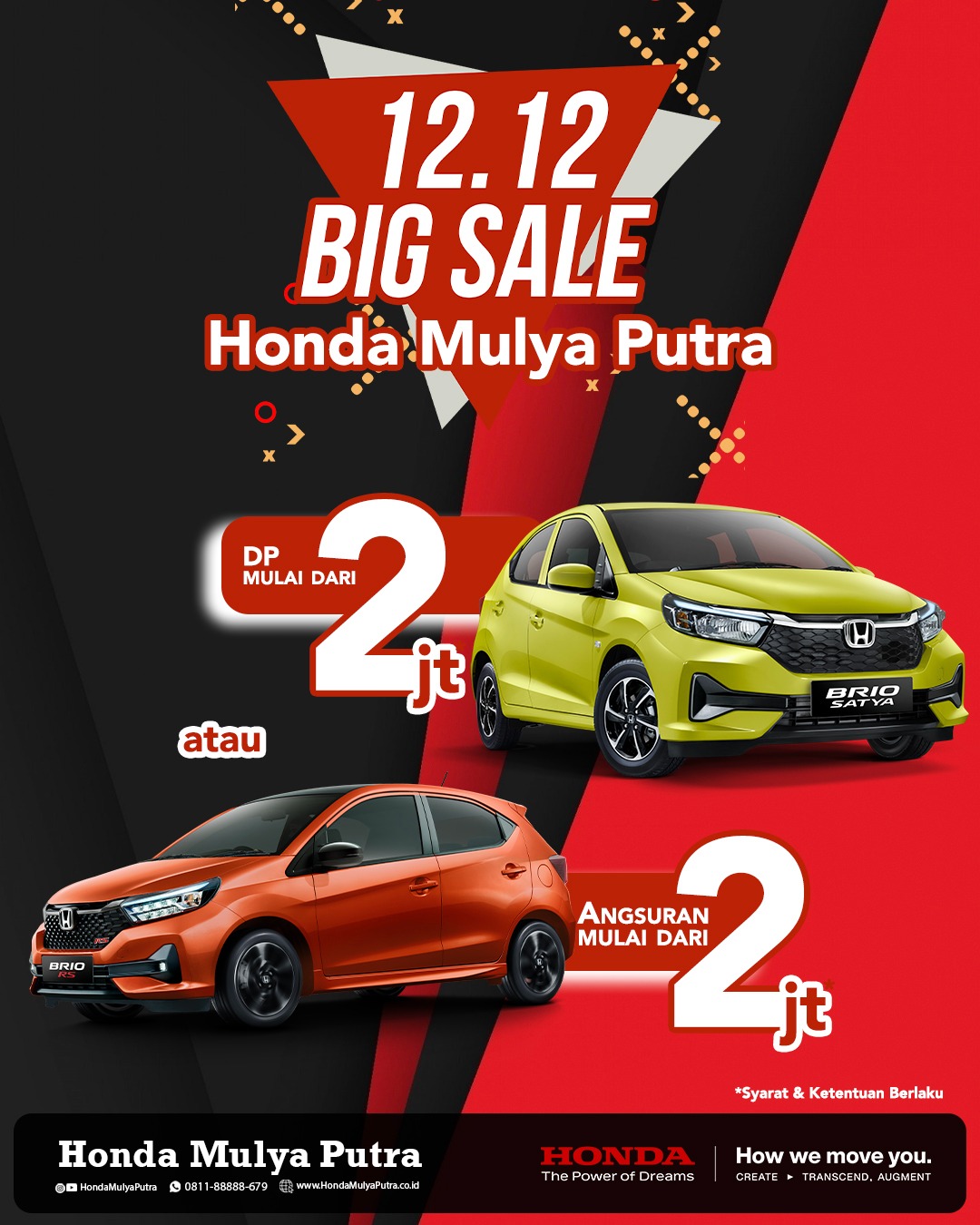 BIG SALE 12.12 Honda Mulya Putra