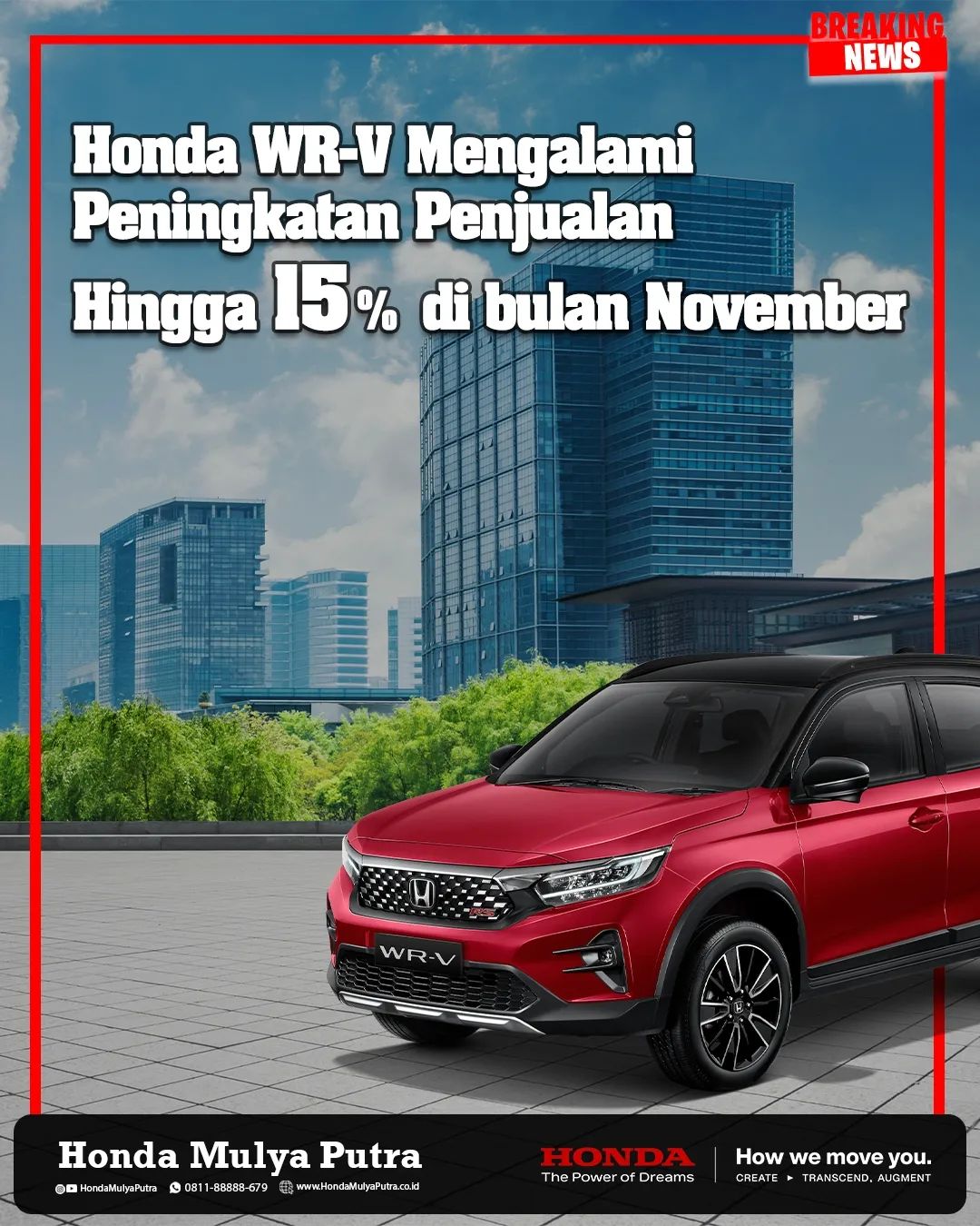 Wow! Peningkatan Penjualan Honda WR-V di Bulan November Tahun Ini !