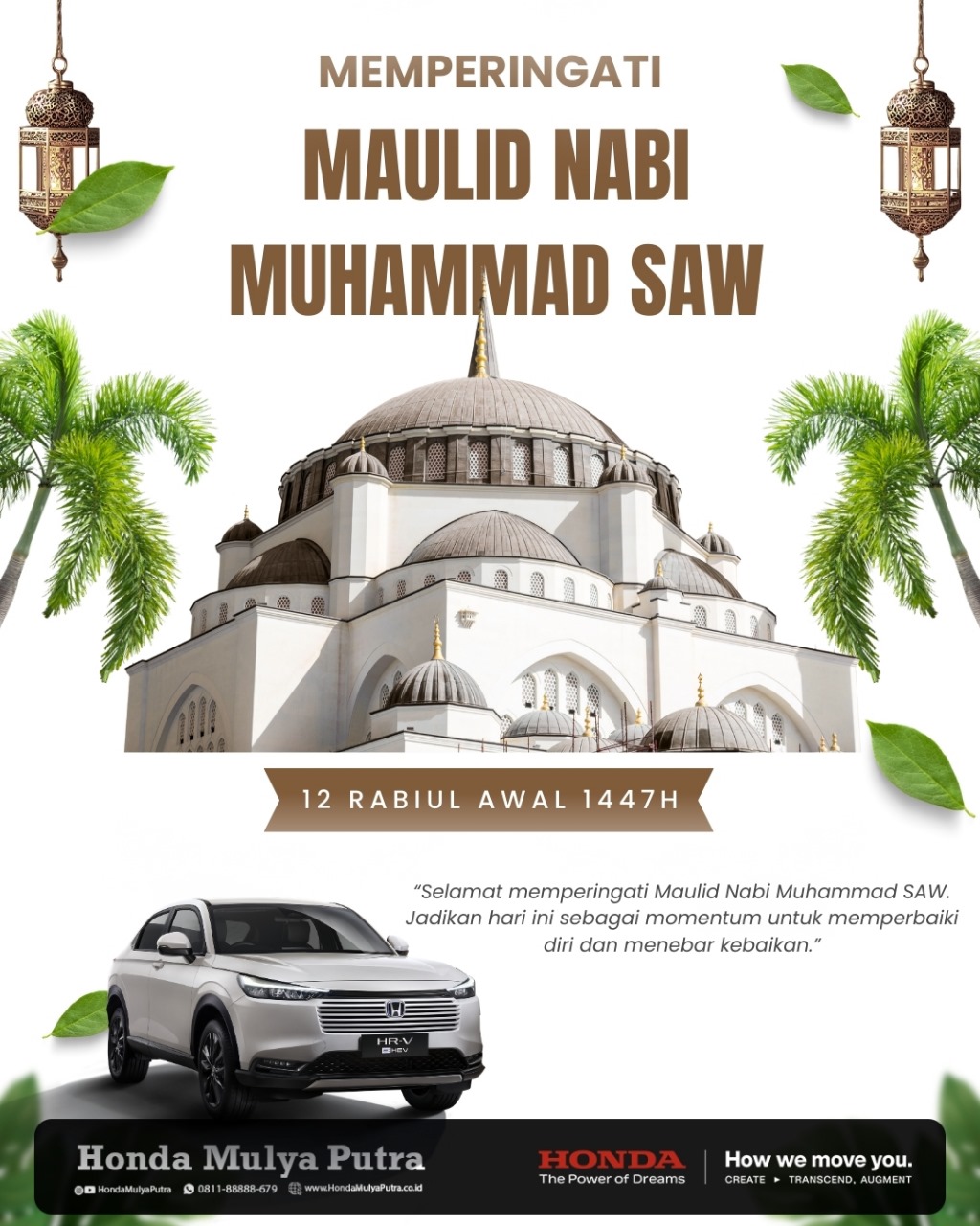 Menyambut Maulid Nabi Muhammad SAW 12 Rabiul Awal 1447 H