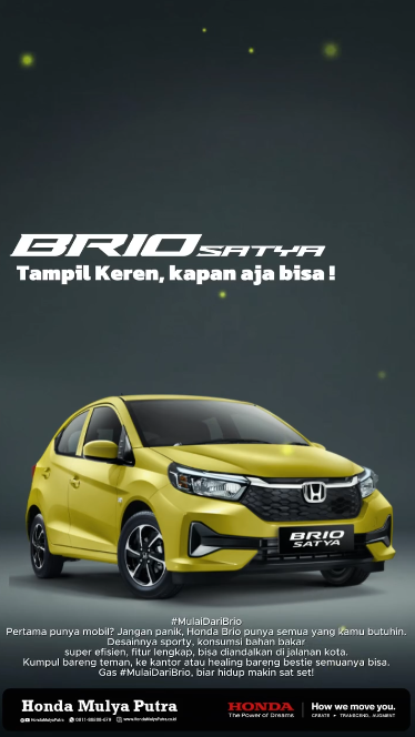 Honda Brio: Jatuh Cinta Sejak Pandangan Pertama