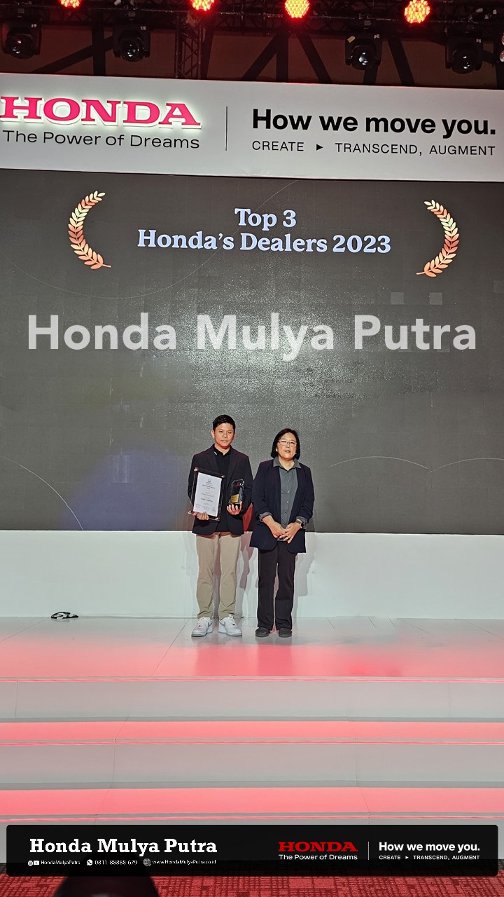 Honda Mulya Putra Membara di Puncak Prestasi Sebagai Salah Satu Top 3 Dealer Honda 2023!