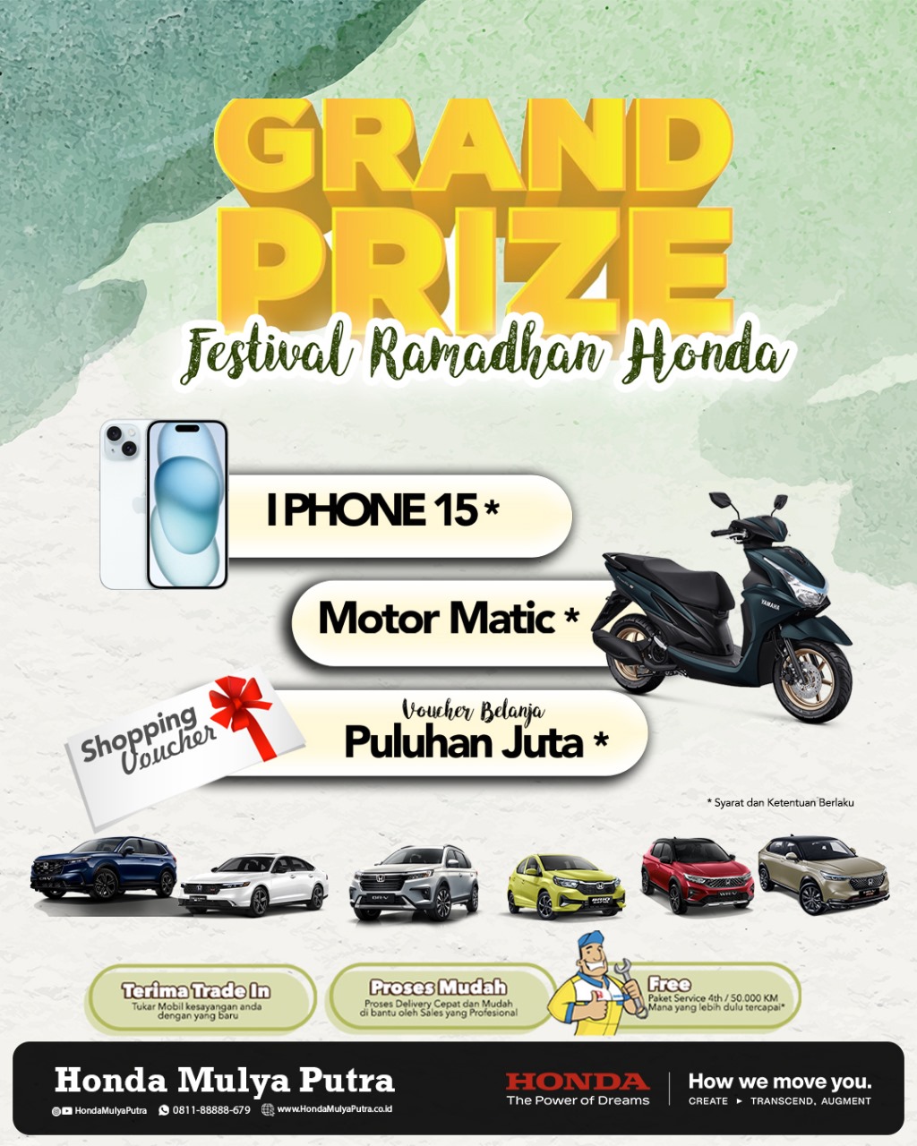 Tebus Kemeriahan di Festival Ramadhan Honda, Raih Grand Prize Berupa iPhone 15, Motor Matic, dan Voucher Belanja Puluhan Juta!