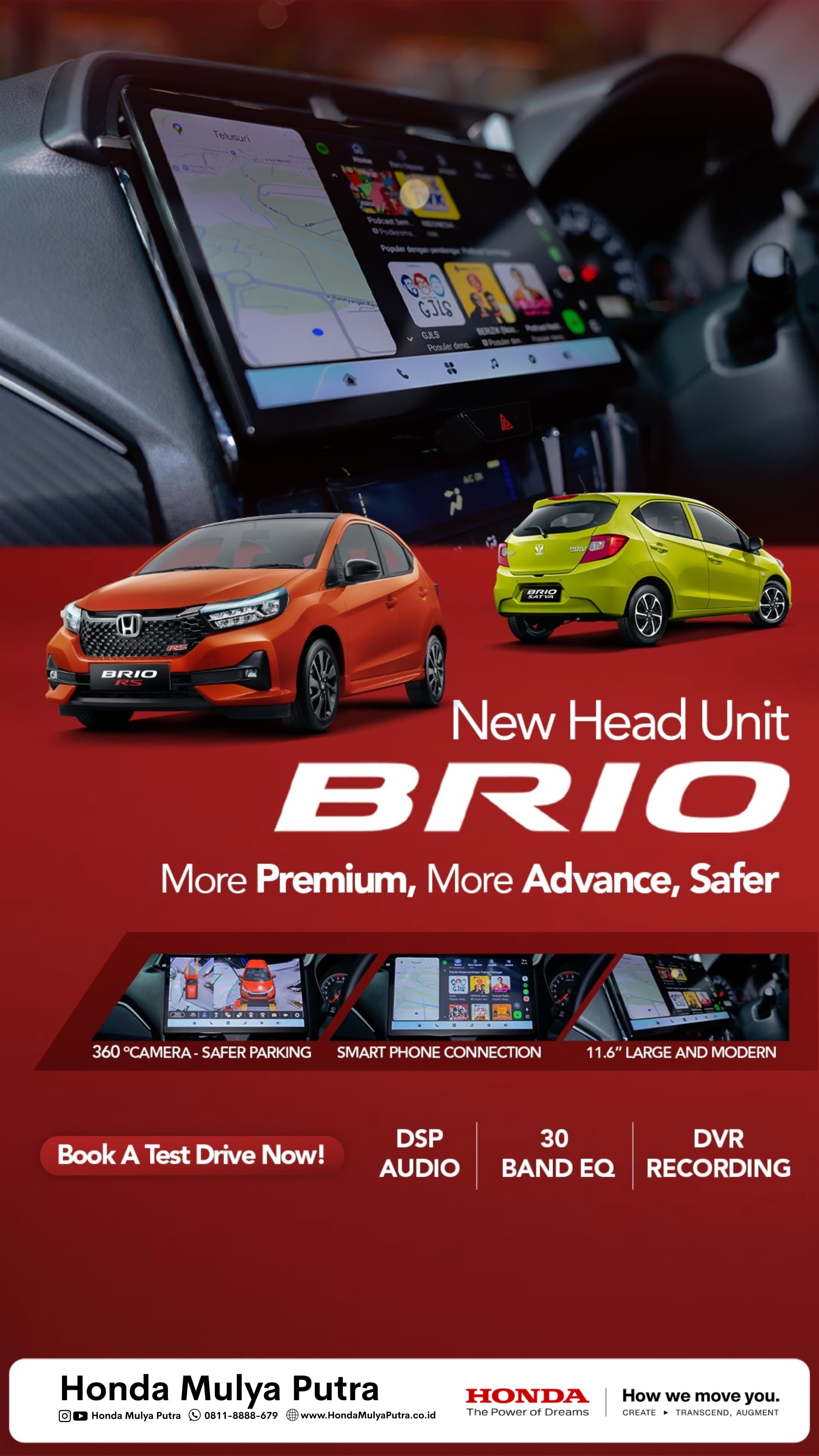 New Head Unit Honda Brio: Lebih Canggih, Lebih Nyaman, Lebih Aman