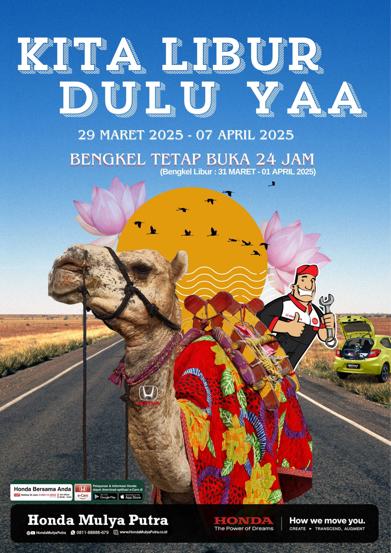 Honda Mulya Putra Siaga Mudik: Bengkel Tetap Buka 24 Jam untuk Kenyamanan Perjalanan Anda!