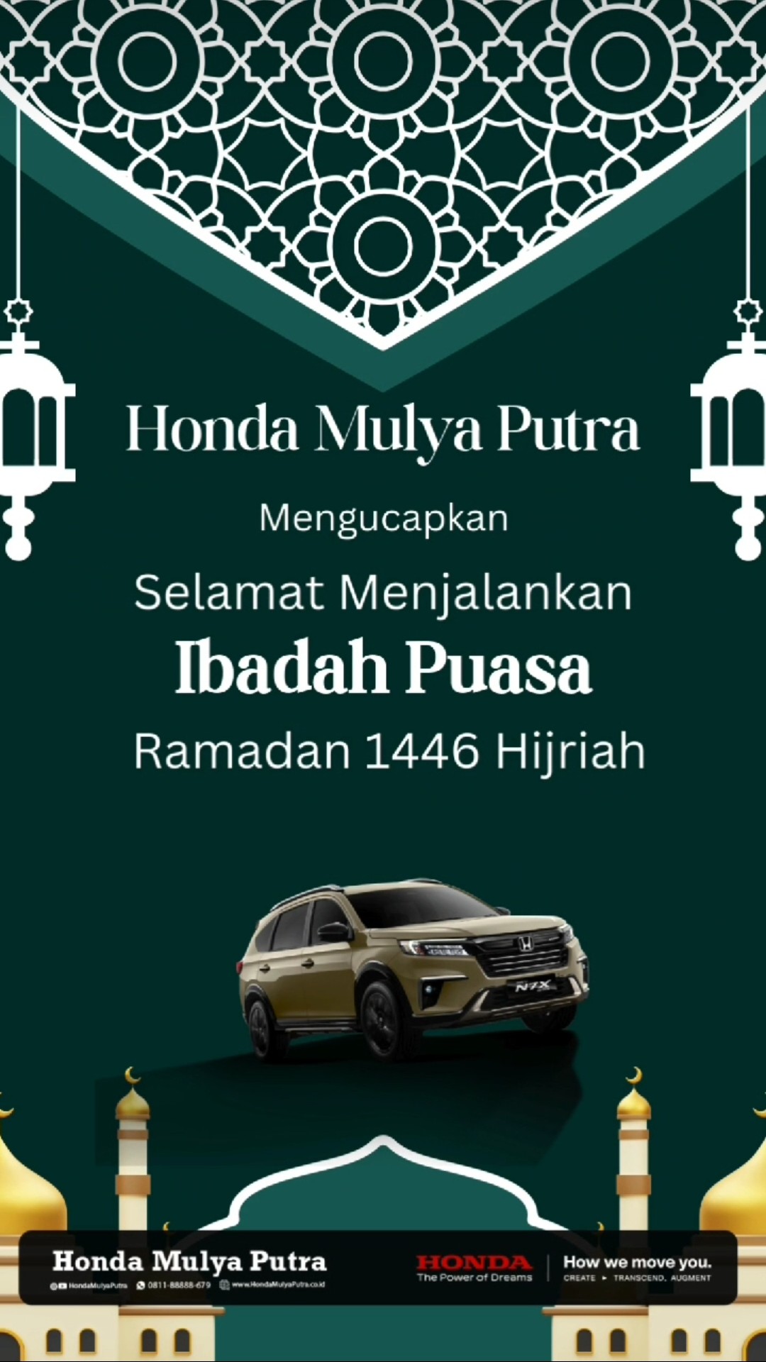 Selamat Menjalankan Ibadah Puasa Ramadan 1446 H Bersama Honda Mulya Putra